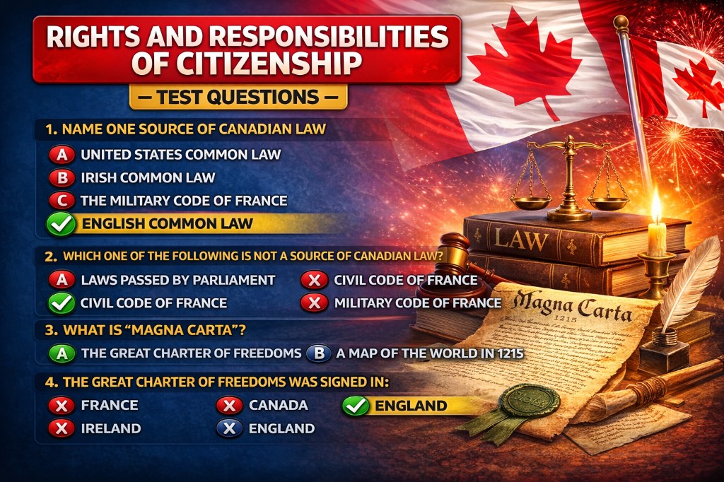 Rights and Responsibilities of Citizenship — Canadian law, Magna Carta