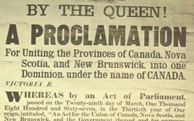Confederation — Confederation, Canadian citizenship test flashcard