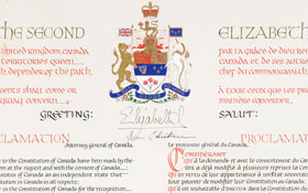 A constitutional monarchy — Government, Canadian citizenship test flashcard
