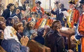 The Great Upheaval — Founding Peoples, Canadian citizenship test flashcard