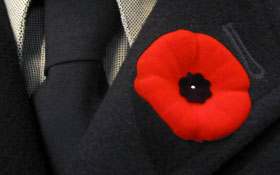 The Remembrance Day poppy — Canadian Symbols, Canadian citizenship test flashcard