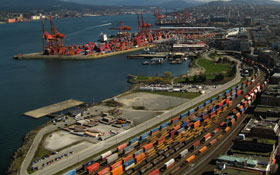The Port of Vancouver — Geography, Canadian citizenship test flashcard