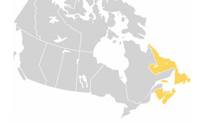 The 4 Atlantic Provinces — Geography, Canadian citizenship test flashcard