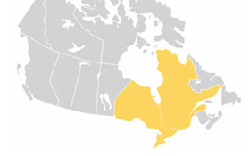 The 2 Central Canadian Provinces — Geography, Canadian citizenship test flashcard