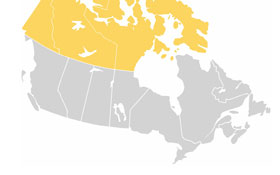 The 3 North Provinces/Territories — Geography, Canadian citizenship test flashcard