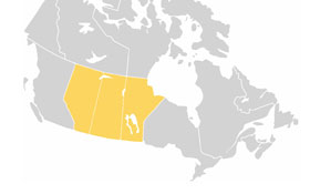 The 3 Prairie Provinces — Geography, Canadian citizenship test flashcard