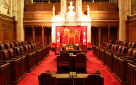 After an election, which party forms the government? — Government, Canadian citizenship test flashcard