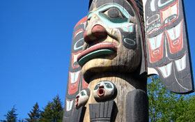 Totem Pole — Canadian Symbols, Canadian citizenship test flashcard