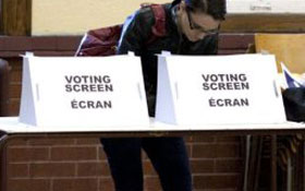 A voting place — Definitions, Canadian citizenship test flashcard