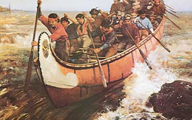 Voyageurs / Coureurs des bois — Founding Peoples, Canadian citizenship test flashcard